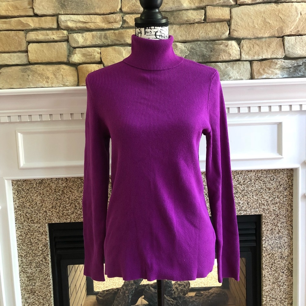 Ralph Lauren Purple Turtleneck Sweater